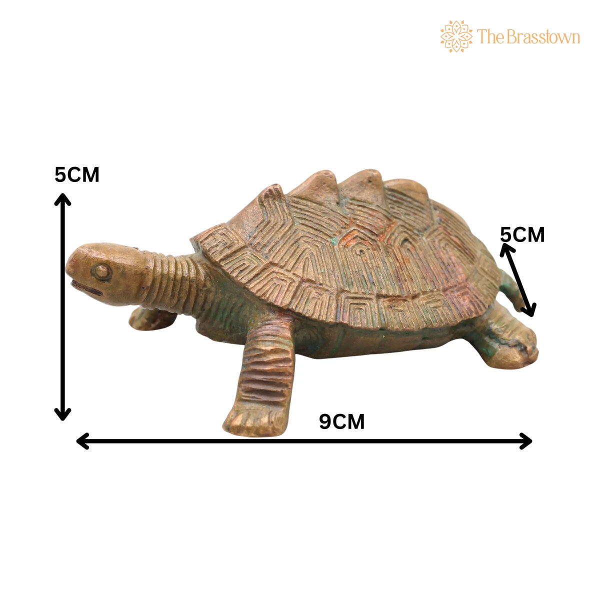 Bronze Tortoise Idol Kurma Statue – Vastu Pooja Home Décor, Handcrafted Traditional Chola Art, Spiritual Gift 2 Inch 5