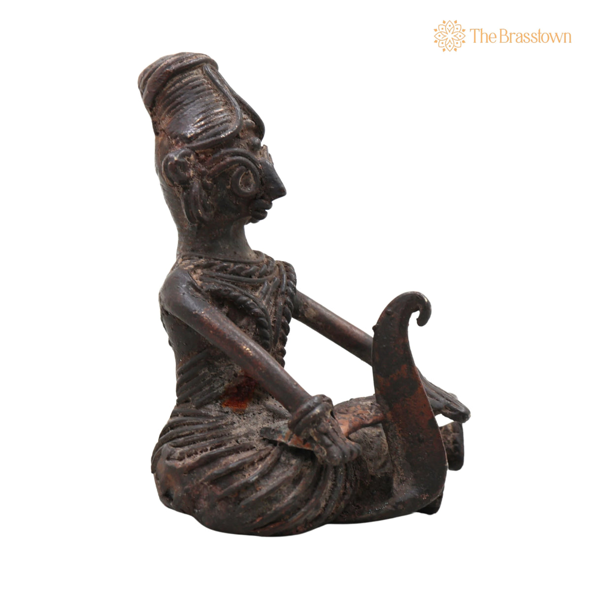 Copper Lakshmi Idol – Handcrafted Lakshmi Devi Murti, Home Décor & Gifting 5 Inch 5