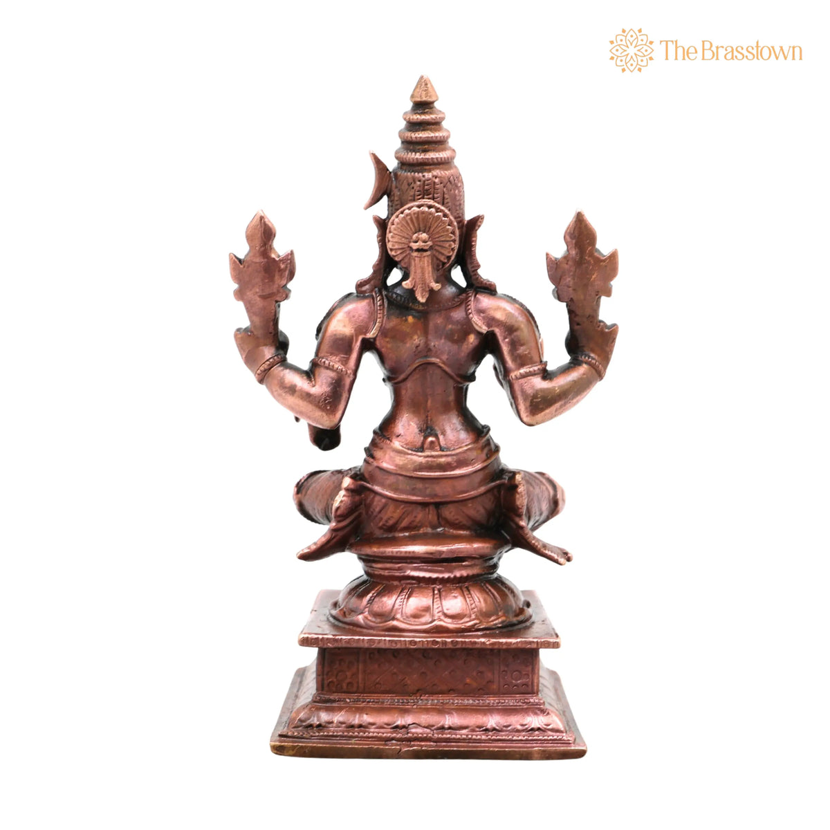 Copper Bhuvaneshwari Devi Idol – Handcrafted Traditional Murti for Pooja, Home Décor & Gifting 4.5 Inch 4