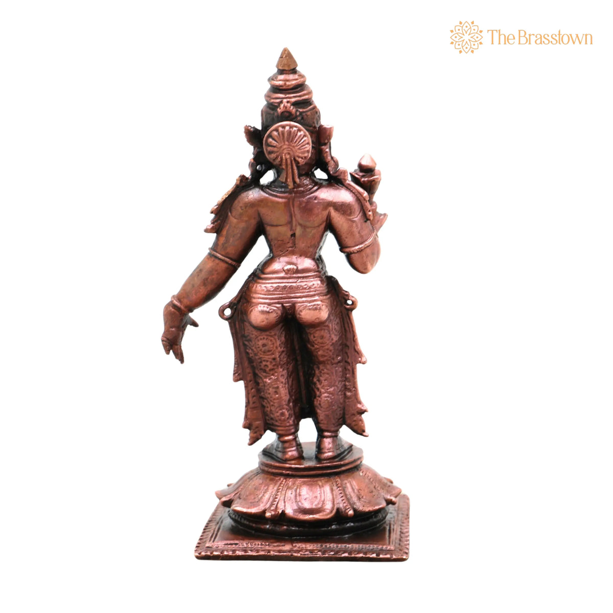 Sridevi Copper Idol – Handcrafted Vigraham for Pooja, Home Décor & Gifting 4.5 Inch 4