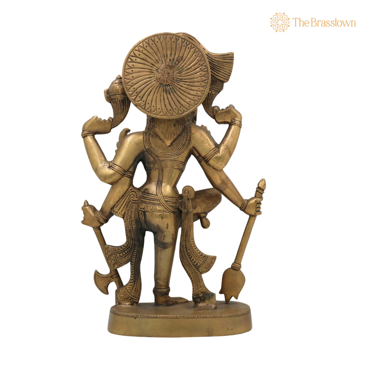 Brass Shiva Statues – Handcrafted Lord Shiv Idol, Shankar Idol, Shiva Brass, Lord Shiva Idols, Shankar Murti For Gift, Shiva Brass Statue 12.5 Inch 4
