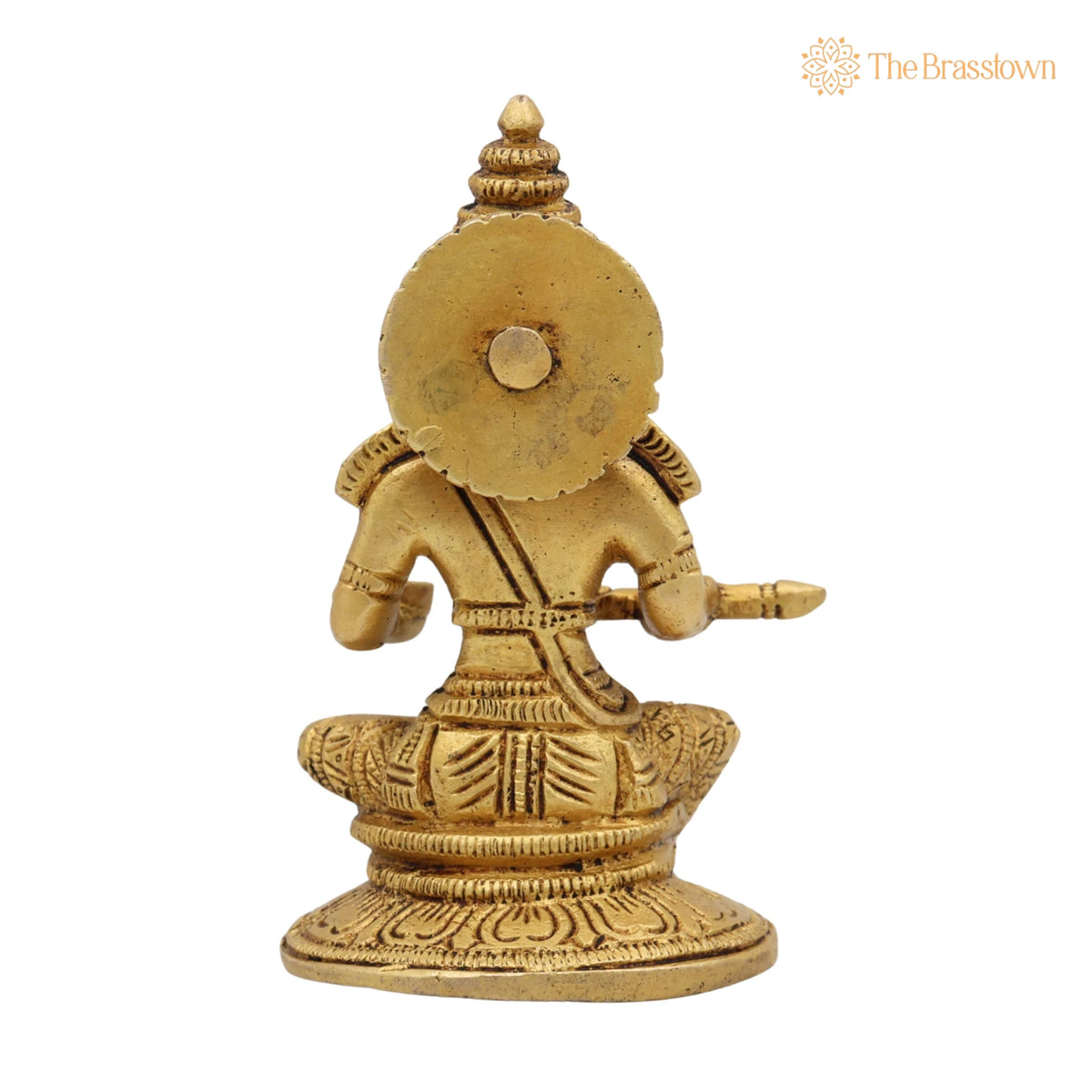 Brass Annapurna Devi Idol – Handcrafted Annapoorna Mata Murti, Kitchen, Temple & Gifts 5 Inch 4