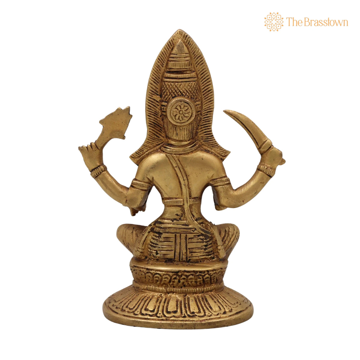 Brass Mariamman Idol – Handcrafted Muthu Mariamman Vigraham for Pooja & Home Décor 7 Inch 4