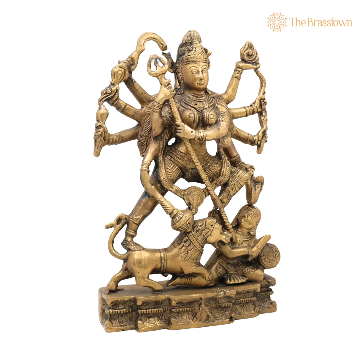 Brass Mahakali Idol – Handcrafted Kali Maa, Chamunda, Bhadrakali, Shyama for Puja, Home Mandir & Décor 11 Inch 2