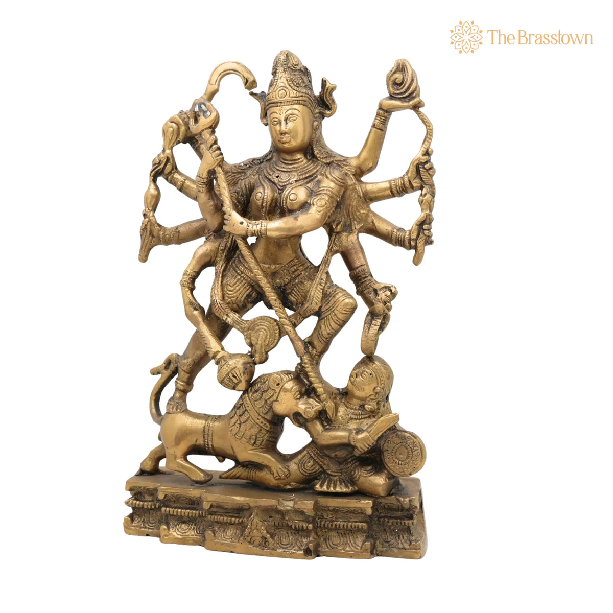 Brass Mahakali Idol – Handcrafted Kali Maa, Chamunda, Bhadrakali, Shyama for Puja, Home Mandir & Décor 11 Inch 3