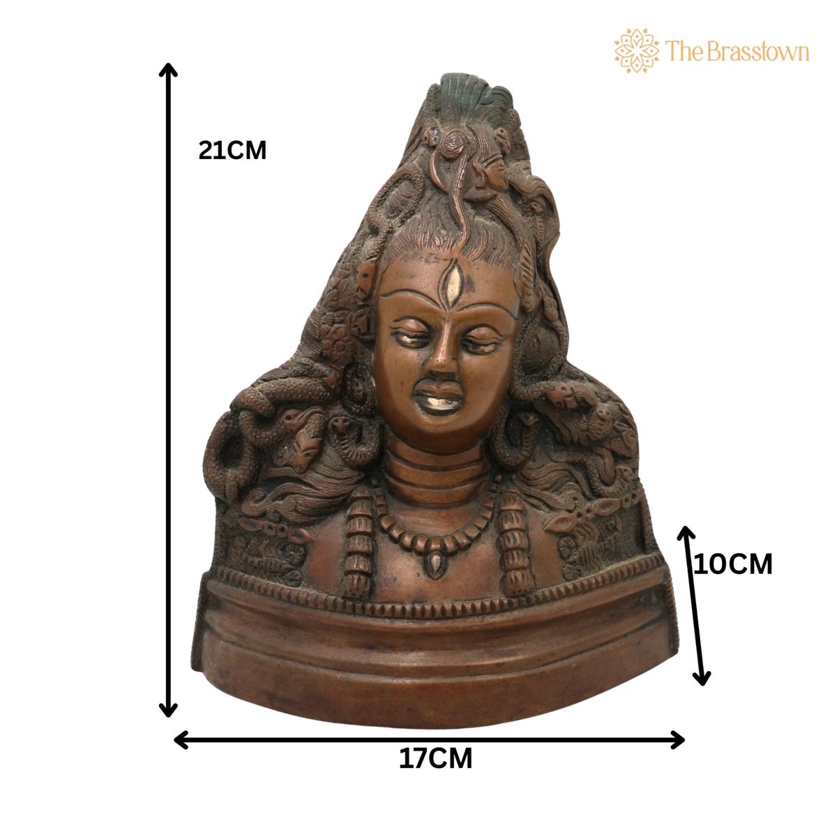 Brass Shiva Statues – Handcrafted Lord Shiv Idol, Shankar Idol, Shiva Brass, Lord Shiva Idols, Shankar Murti For Gift, Shiva Brass Statue 8.5 Inch 5