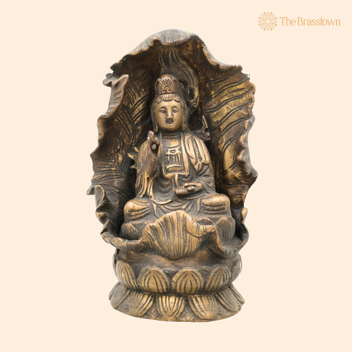 Handcrafted Brass Lord Buddha Idol – Antique Gautam Buddha Murti, Shakyamuni Siddhartha Statue for Home Décor, Pooja 6 Inch 1