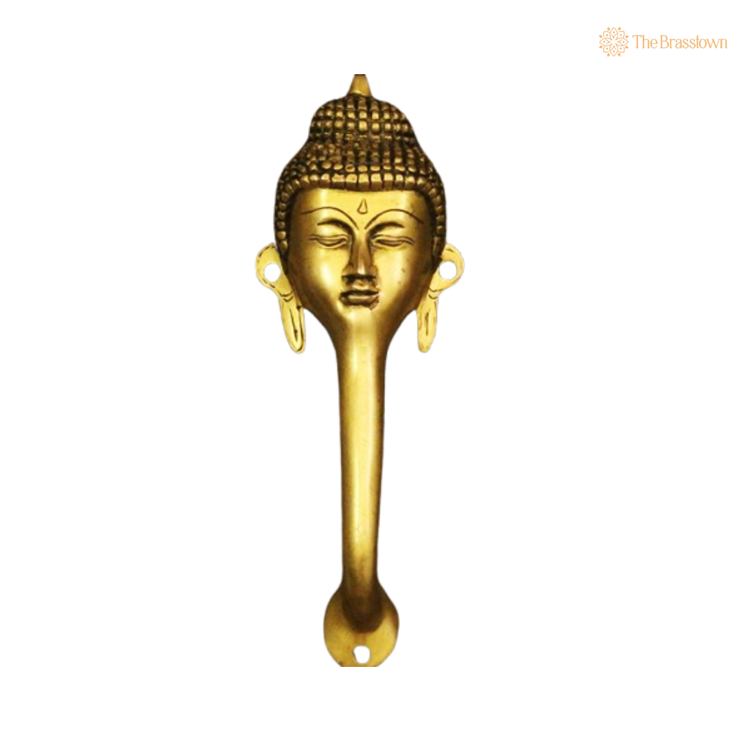 Brass Buddha Door Handle – A Serenity-Inspired Statement for Your Home 9.5 Inch