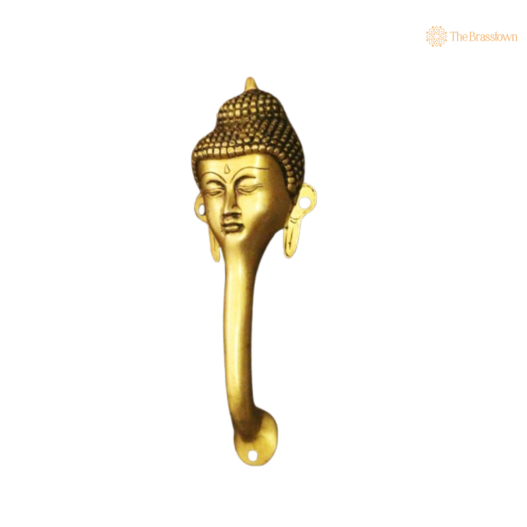 Brass Buddha Door Handle – A Serenity-Inspired Statement for Your Home 9.5 Inch