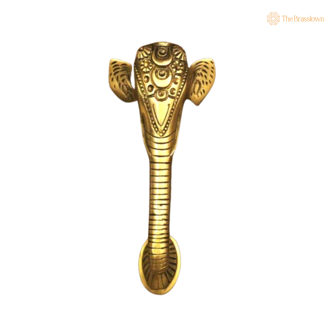 Brass Elephant Door Handle – Majestic Elegance for Your Home 10 Inch