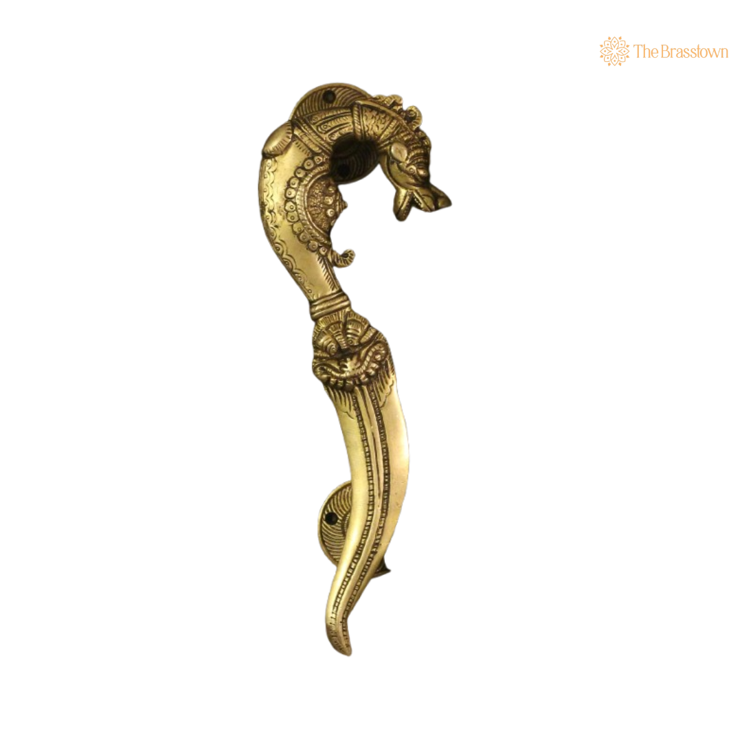 Brass Elephant Head Door Handles – Regal Elegance for Your Doors 10.5 Inch