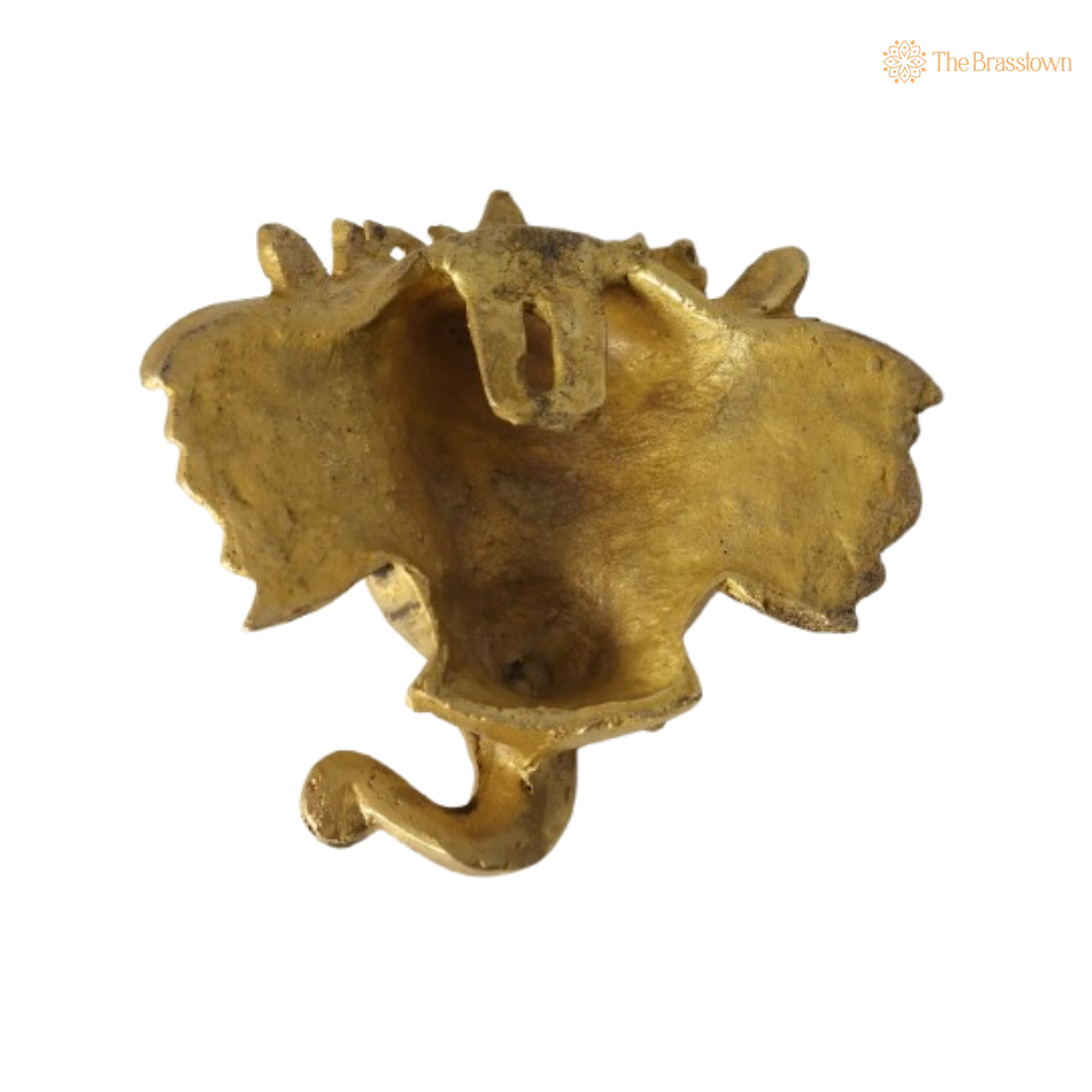 Brass Ganesha Wall Hanging 5 Inch