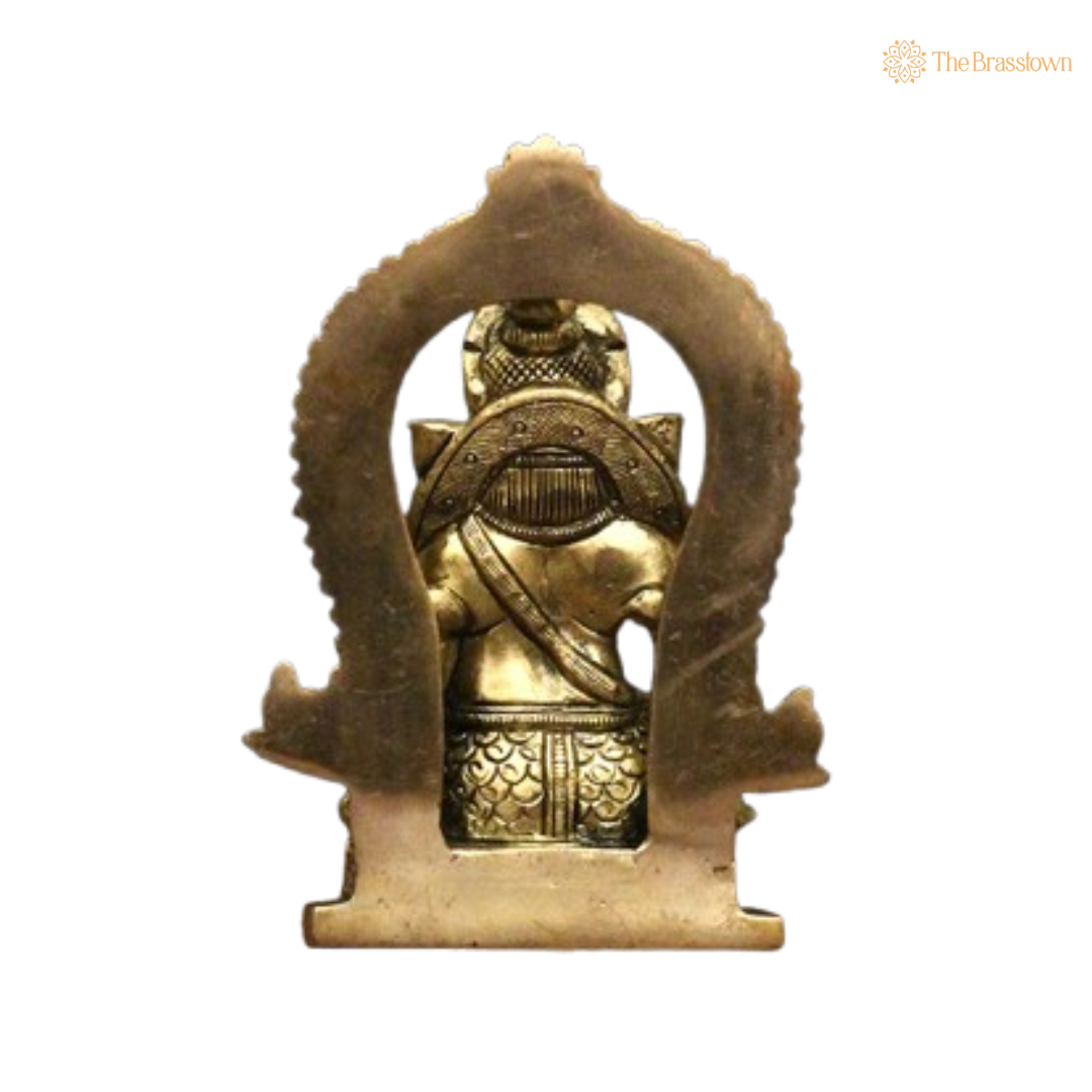 Brass Kuber Maharaj Idol 4.5 Inch