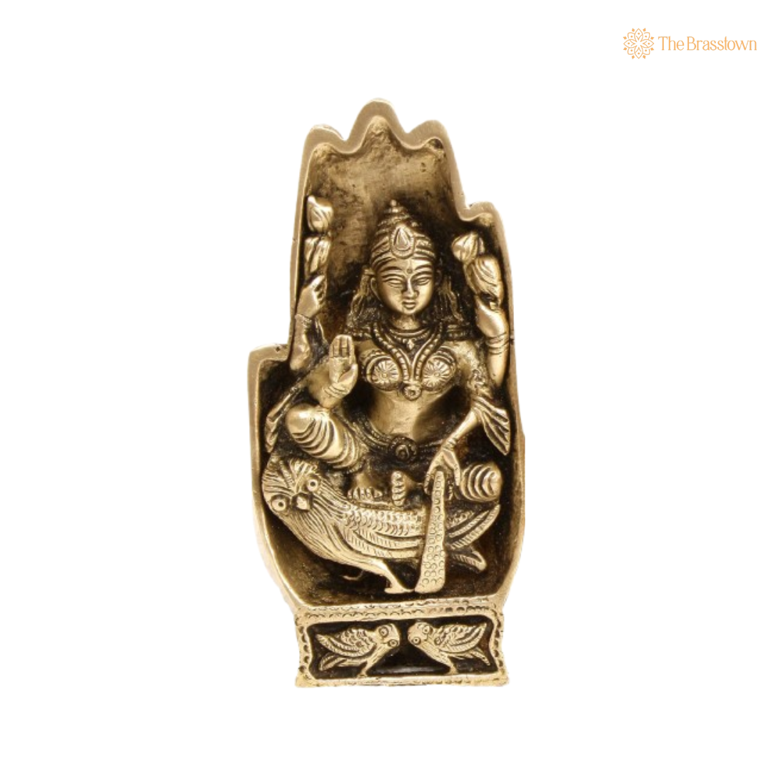 Brass Lakshmi Ganesha Handcrafted Pair 7 Inch