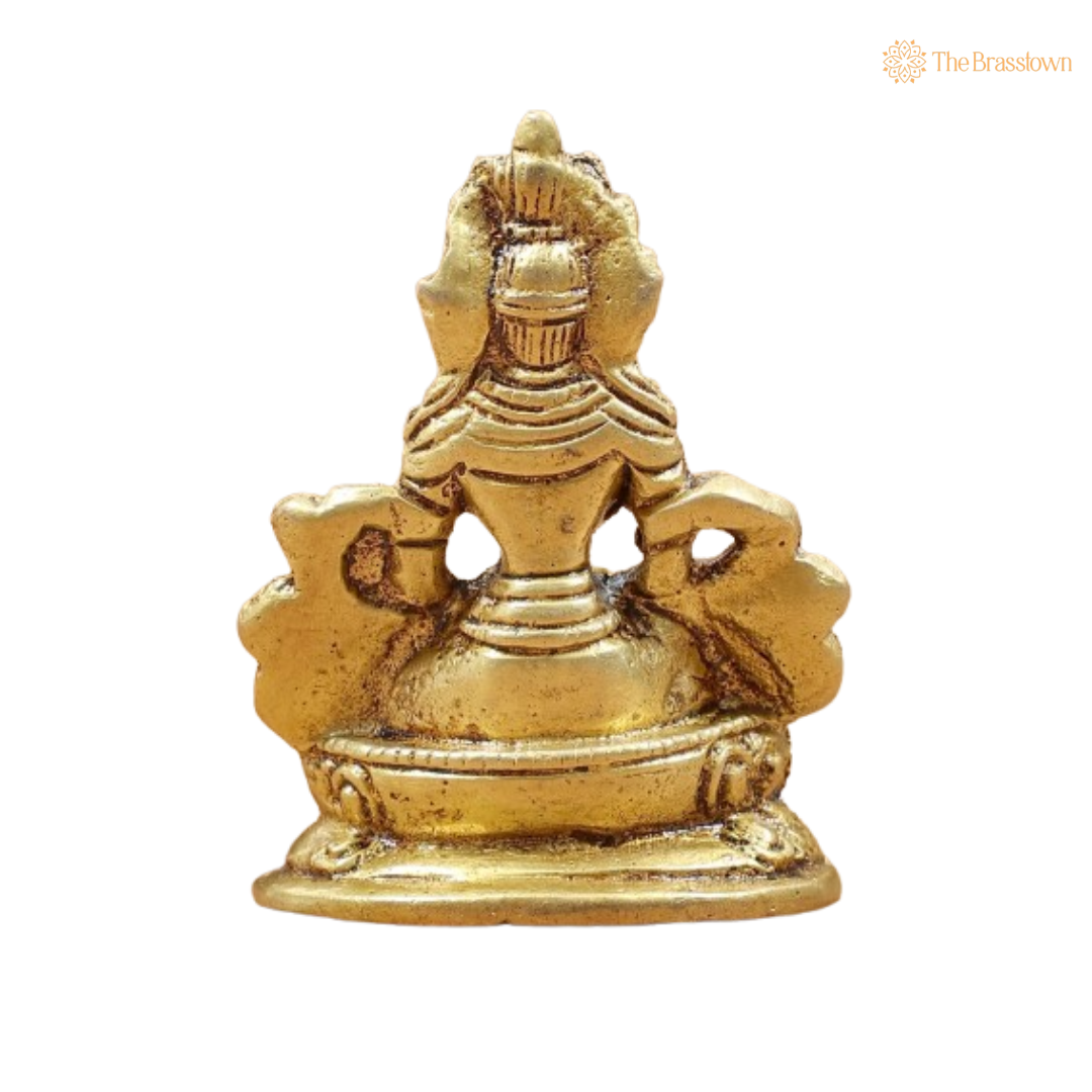 Brass Lord Kuber Idol – The Divine Provider of Wealth and Abundance 2 Inch