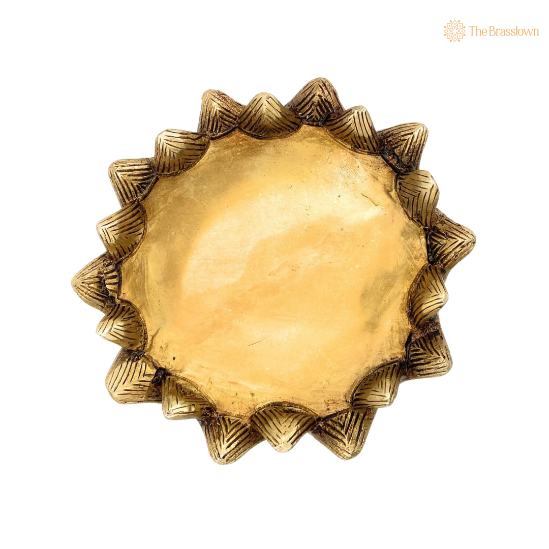 Brass Lotus Base – A Symbol of Purity and Serenity 3 Inch