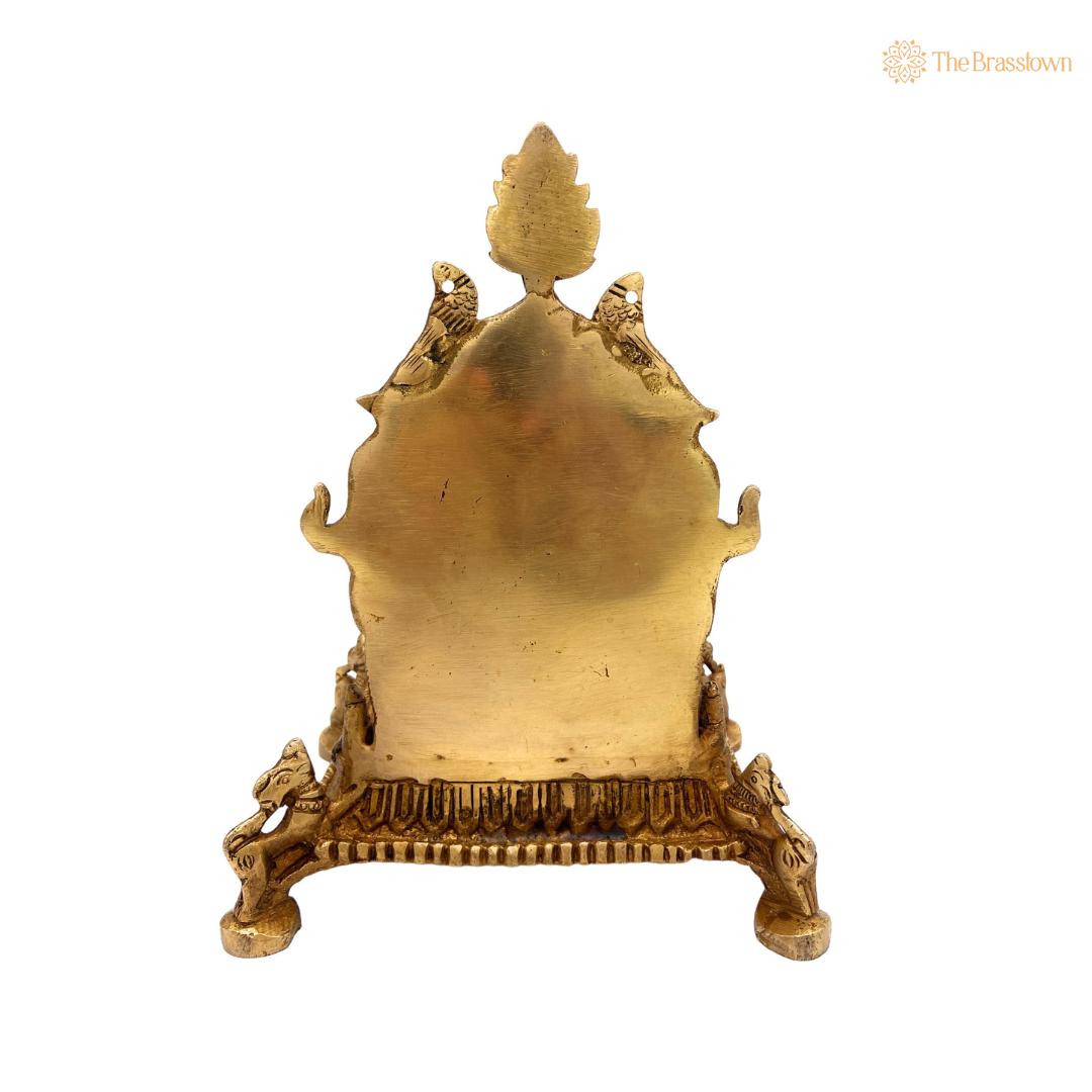 Brass Royal Throne for Idols 8 Inch