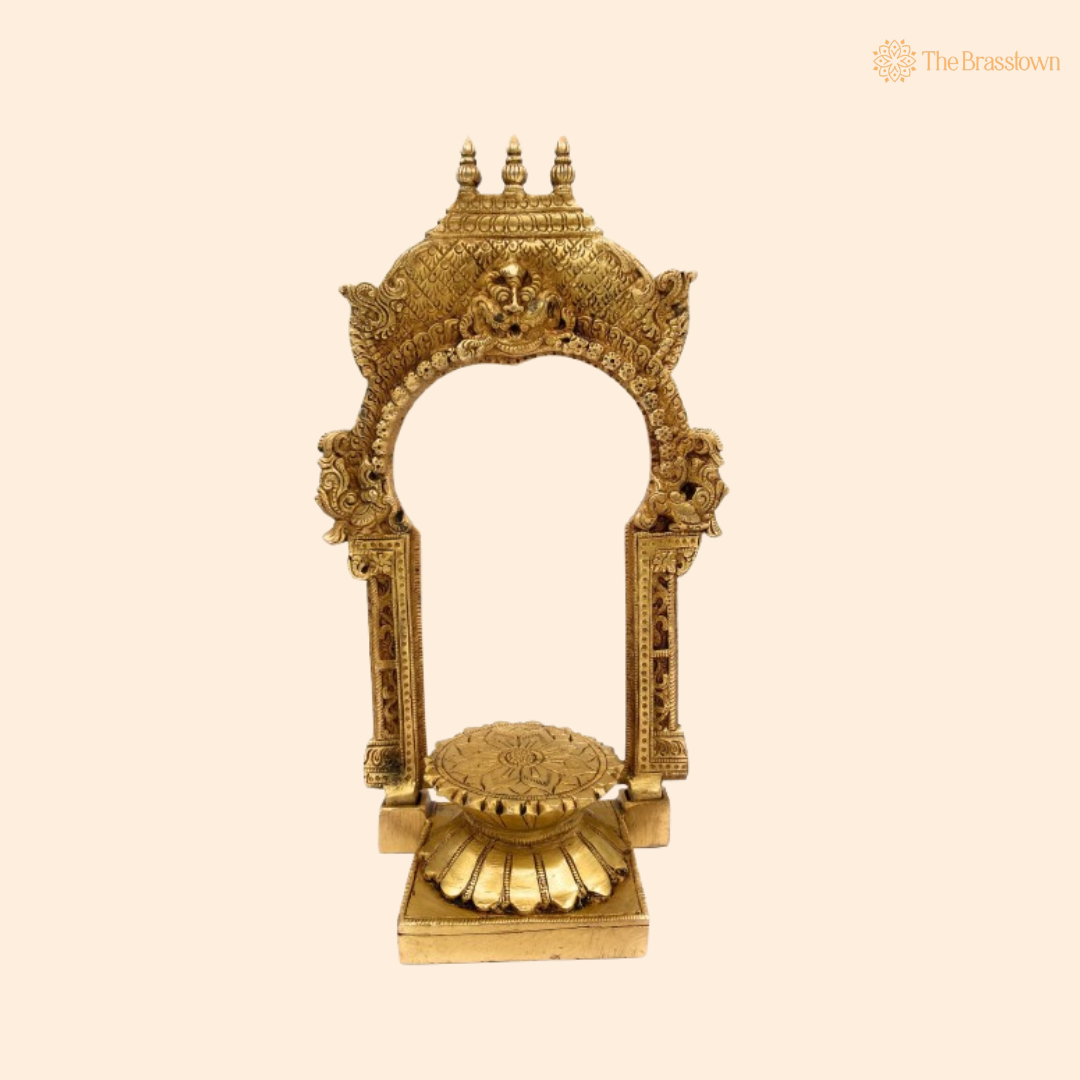 Brass Traditional Arch with Pedestal 10.5 Inch