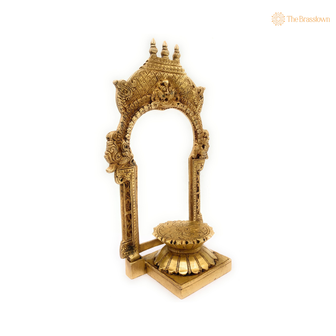 Brass Traditional Arch with Pedestal 10.5 Inch