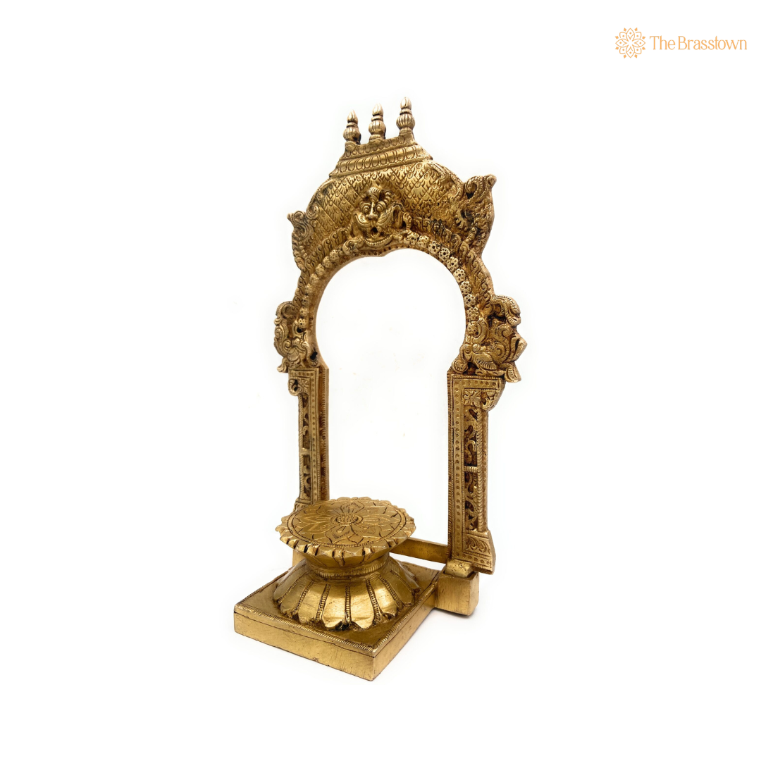 Brass Traditional Arch with Pedestal 10.5 Inch