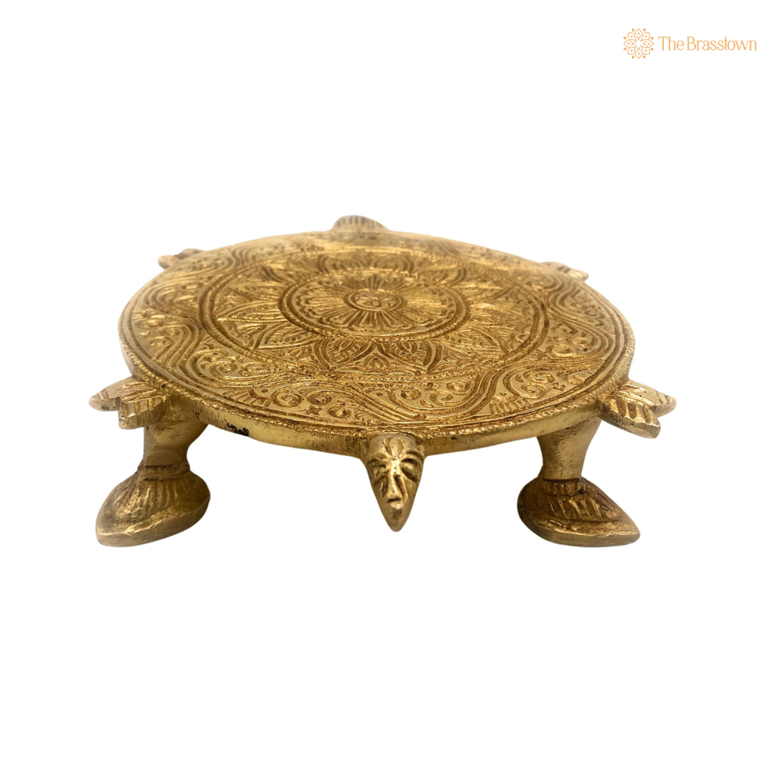 Brass Turtle Design Platform 1.5 Inch