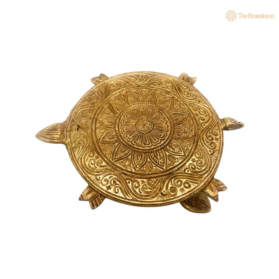 Brass Turtle Design Platform 1.5 Inch