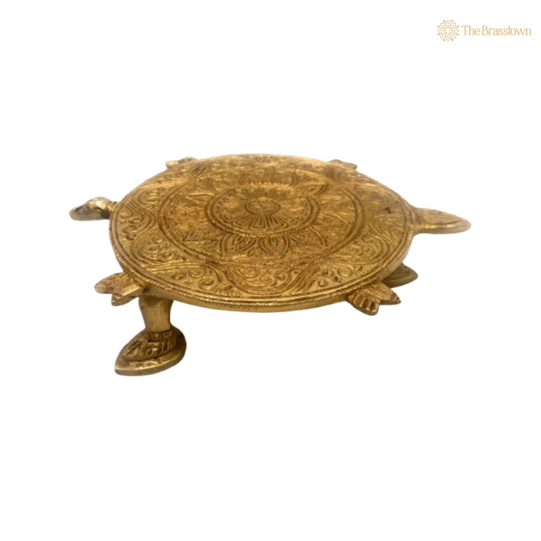 Brass Turtle Design Platform 1.5 Inch