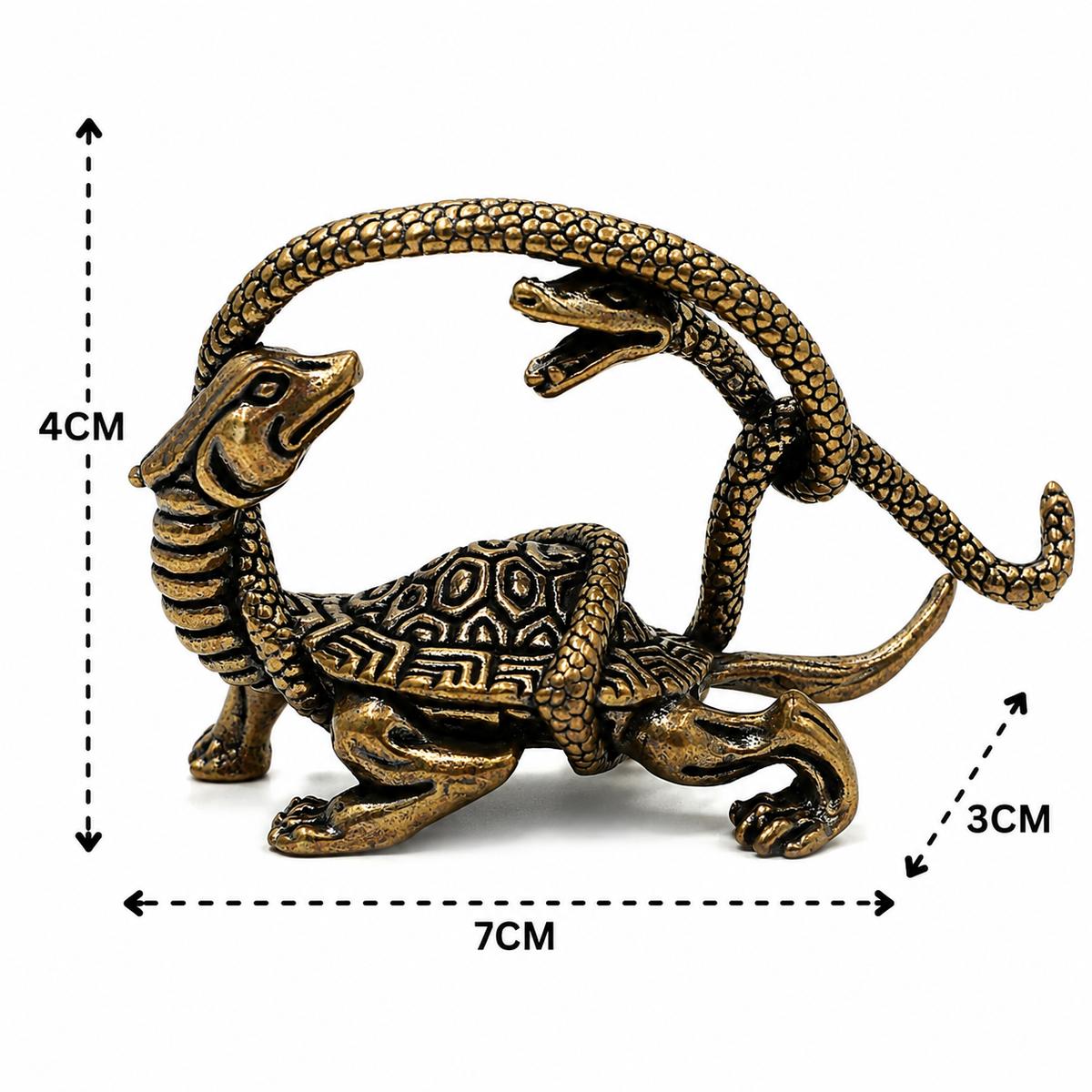Brass Naag Kurma Tortoise Sculpture – Vastu - Handcrafted Pooja Decor by The Brasstown - Lifestyle Setup