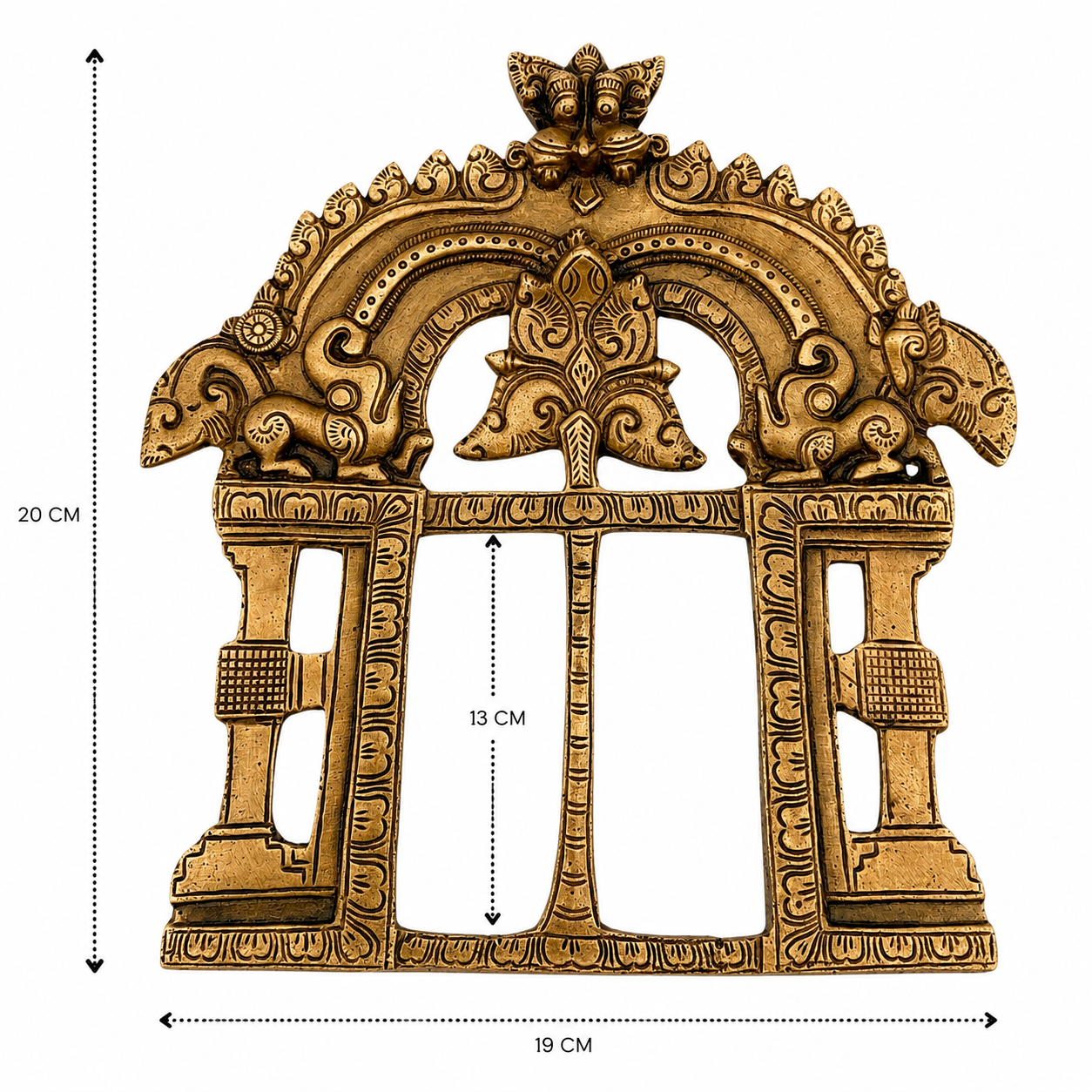 Antique Brass Decorative Arch Frame 8 Inch