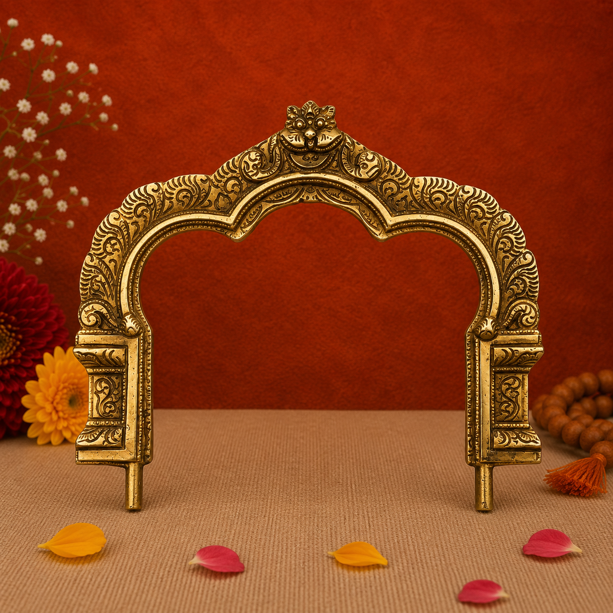 Antique Brass Arch Frame 8 Inch