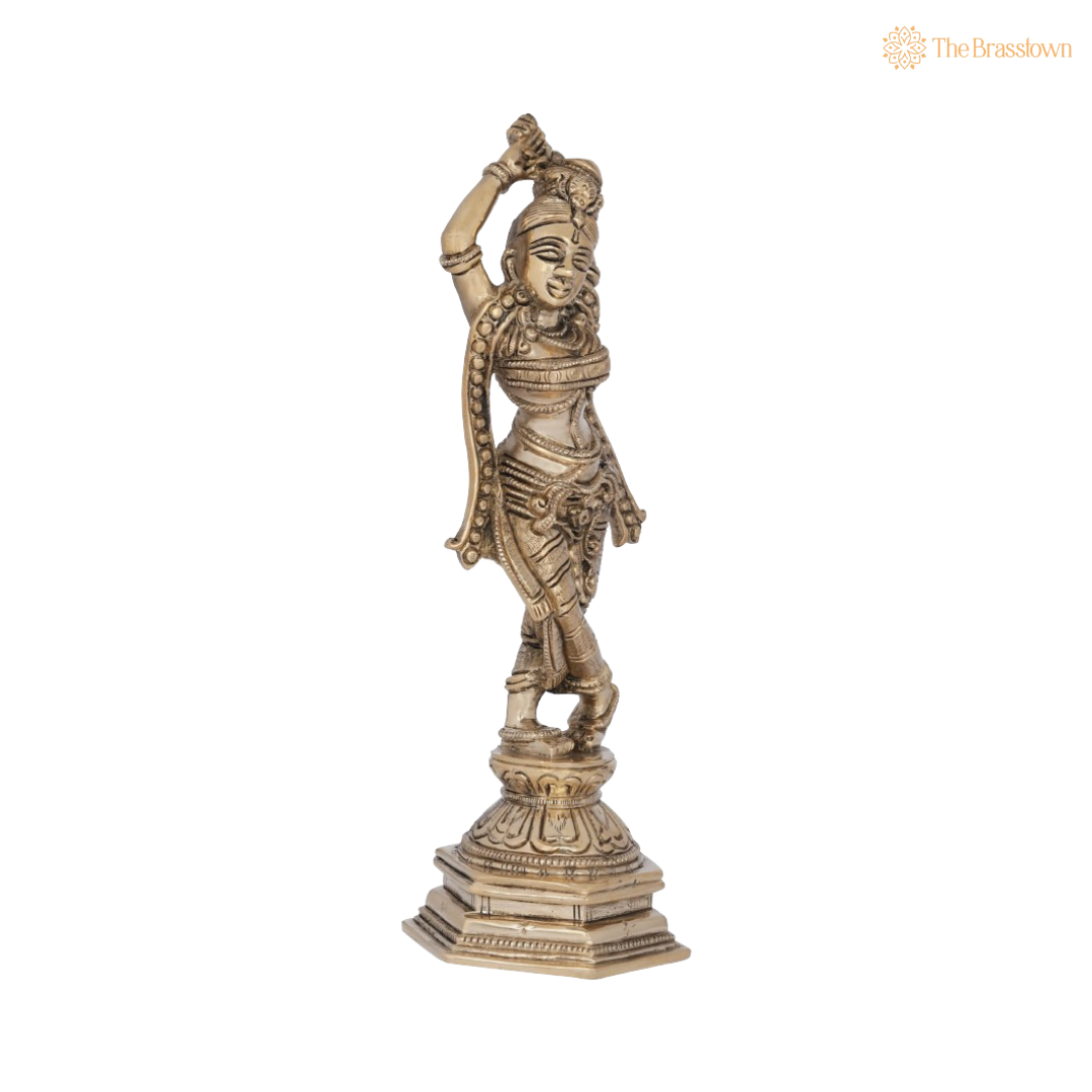 Divine Apsara in a Graceful Dance Pose 9 Inch