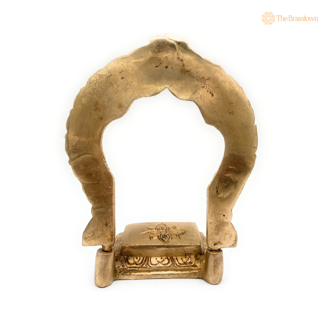 Elegant Brass Temple Arch for Idols 7 Inch