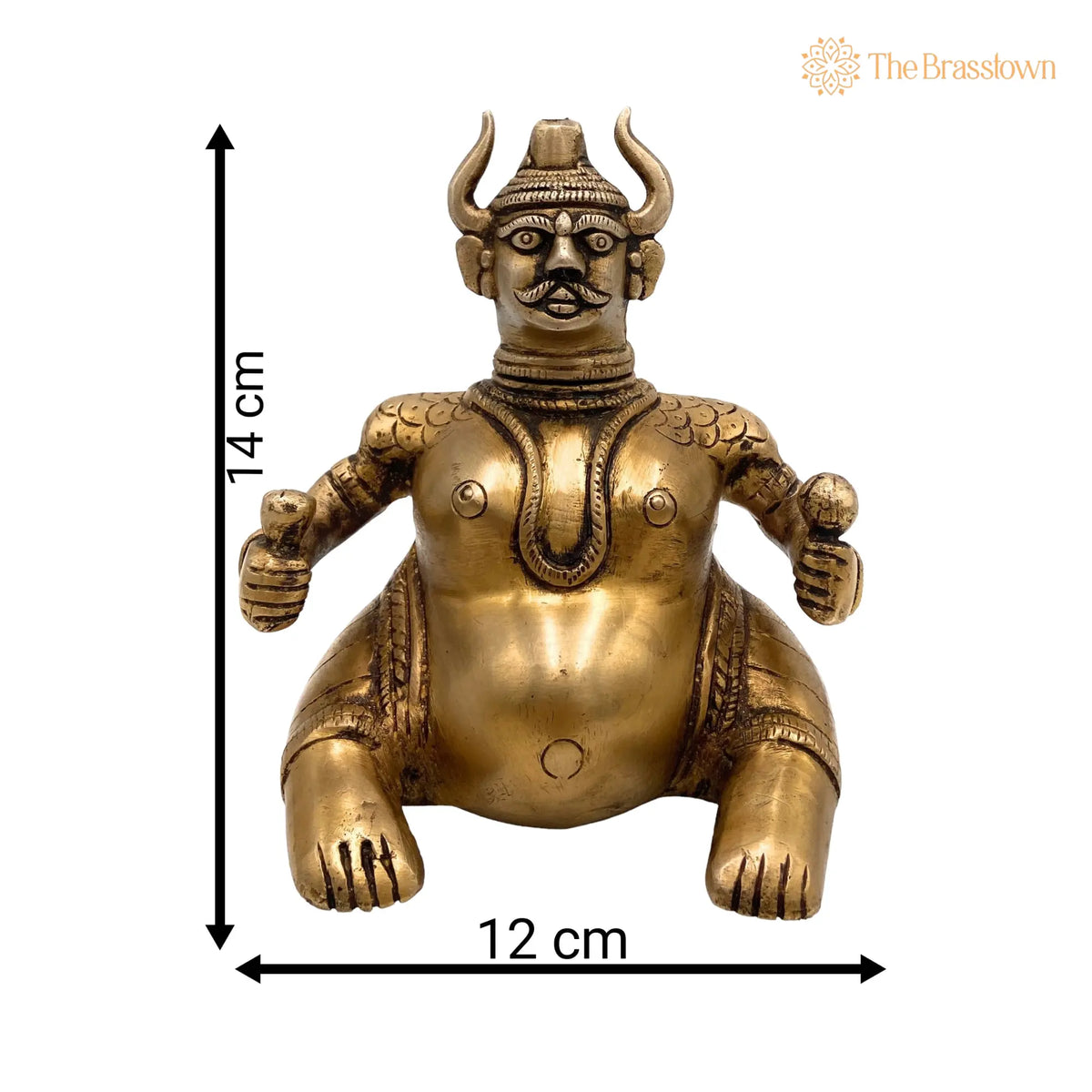 Brass Decorative Traditional Diya – Handcrafted Oil Lamp Vilakku Kiran Lamp For Temples, Puja, Gifts, Home Décor 5.5 Inch 4