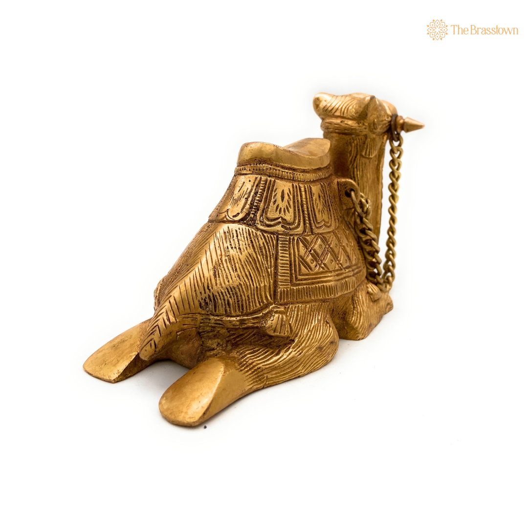 Handcrafted Brass Camel Decorative Box 4 Inch