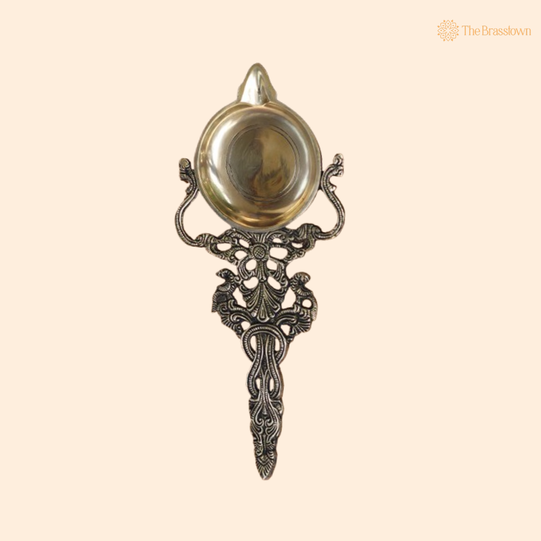 Handcrafted Brass Decorative Spoon 11 Inch