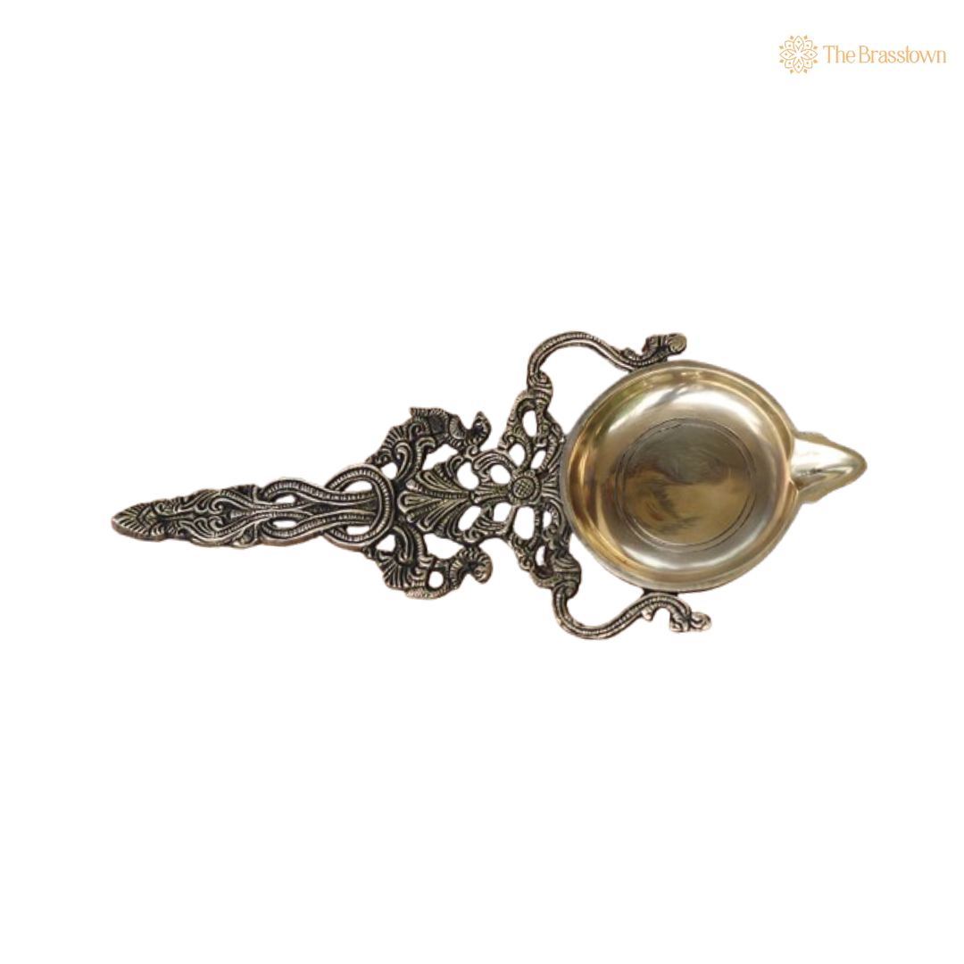 Handcrafted Brass Decorative Spoon 11 Inch