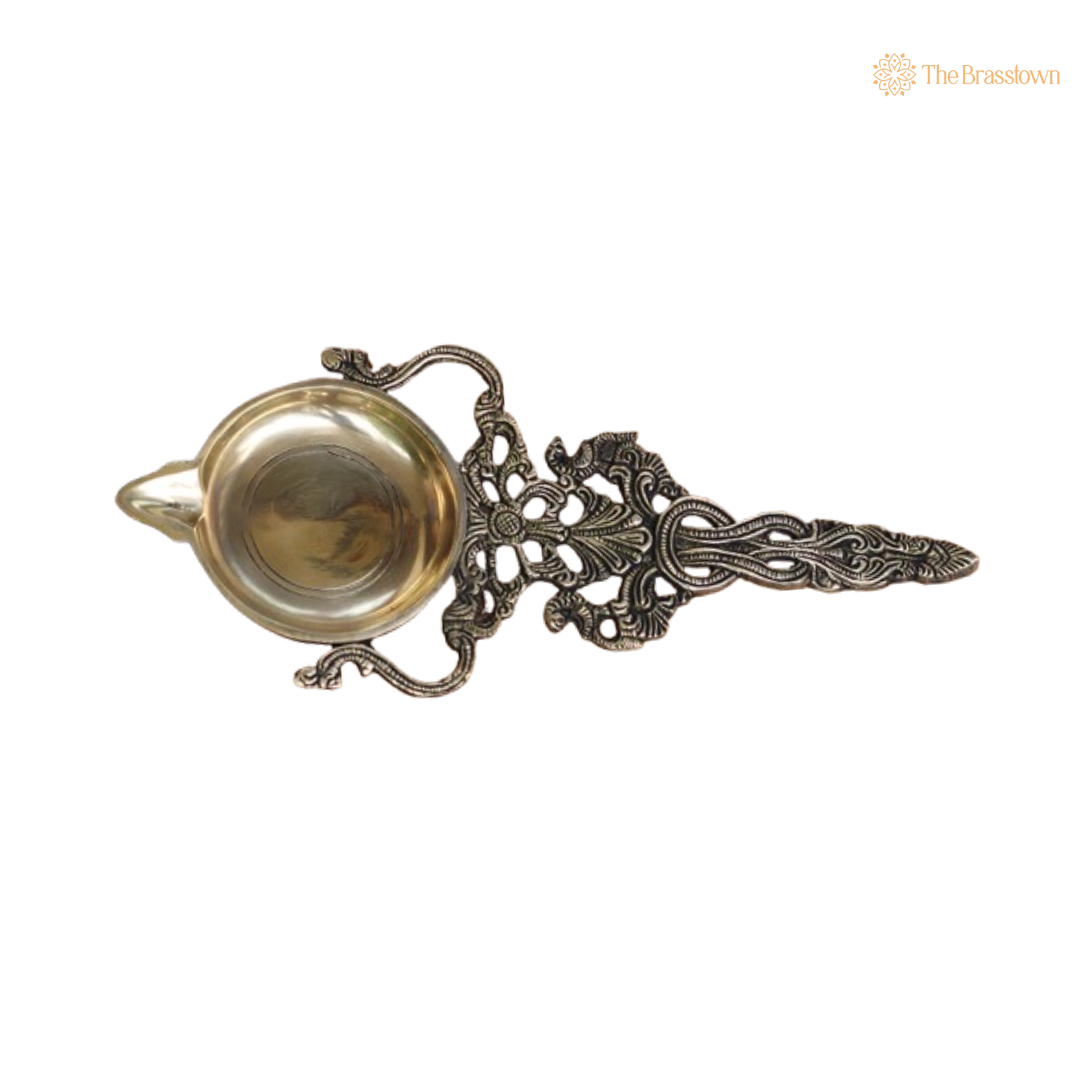 Handcrafted Brass Decorative Spoon 11 Inch