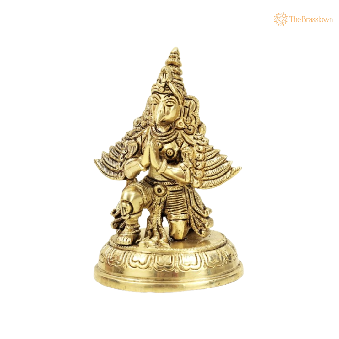 Handcrafted Brass Garuda Idol 5 Inch