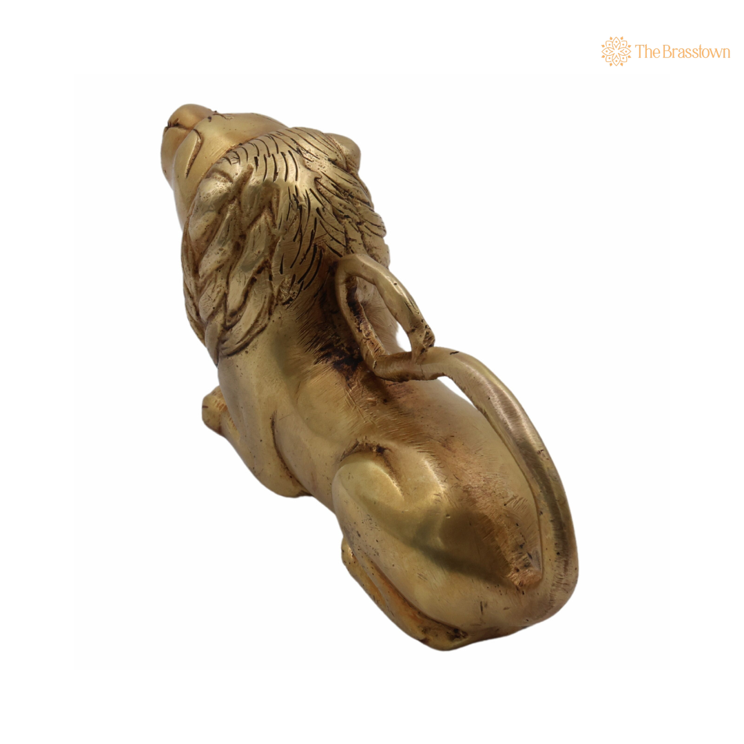 Handcrafted Brass Lion Figurine 3 Inch