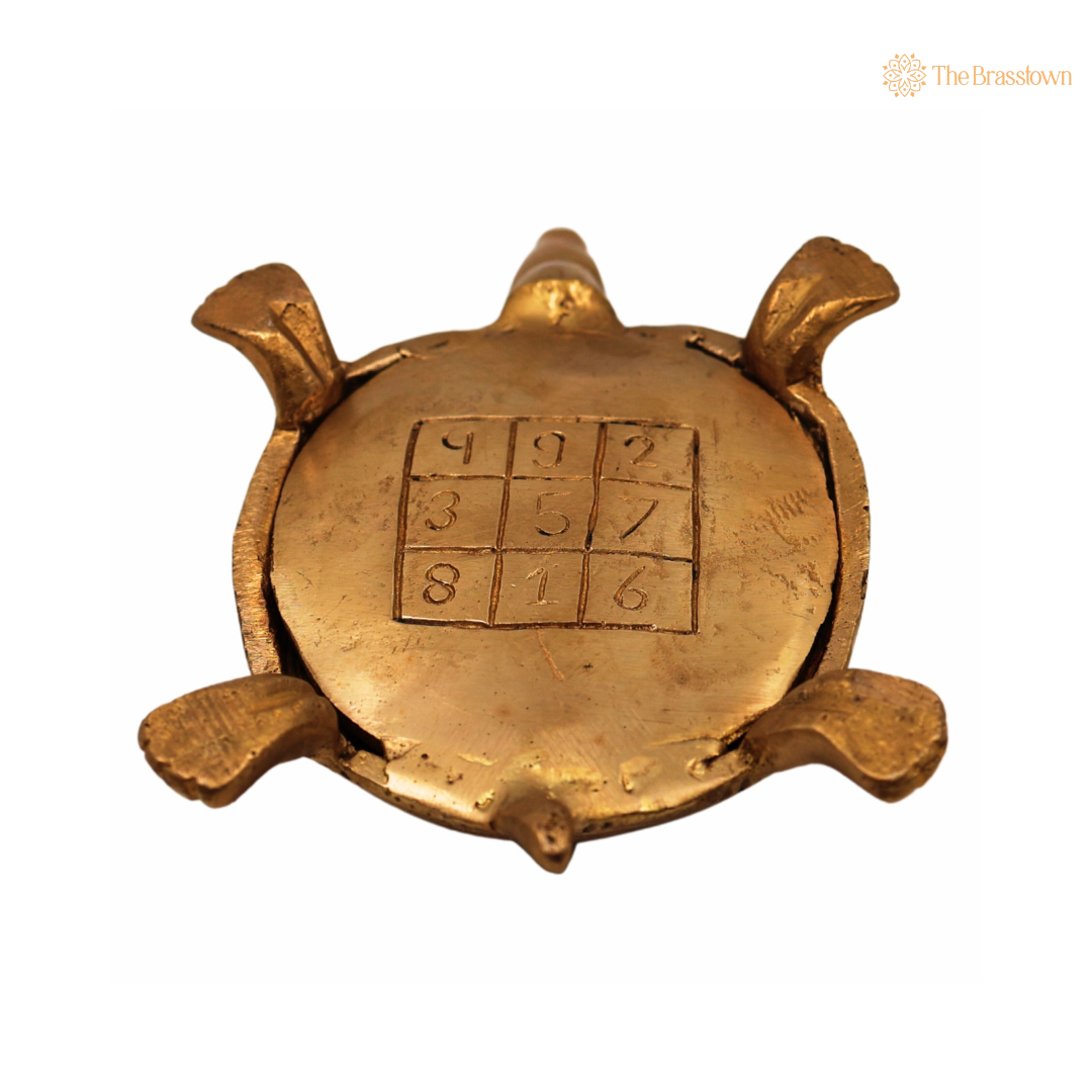 Handcrafted Brass Tortoise 2.5 Inch