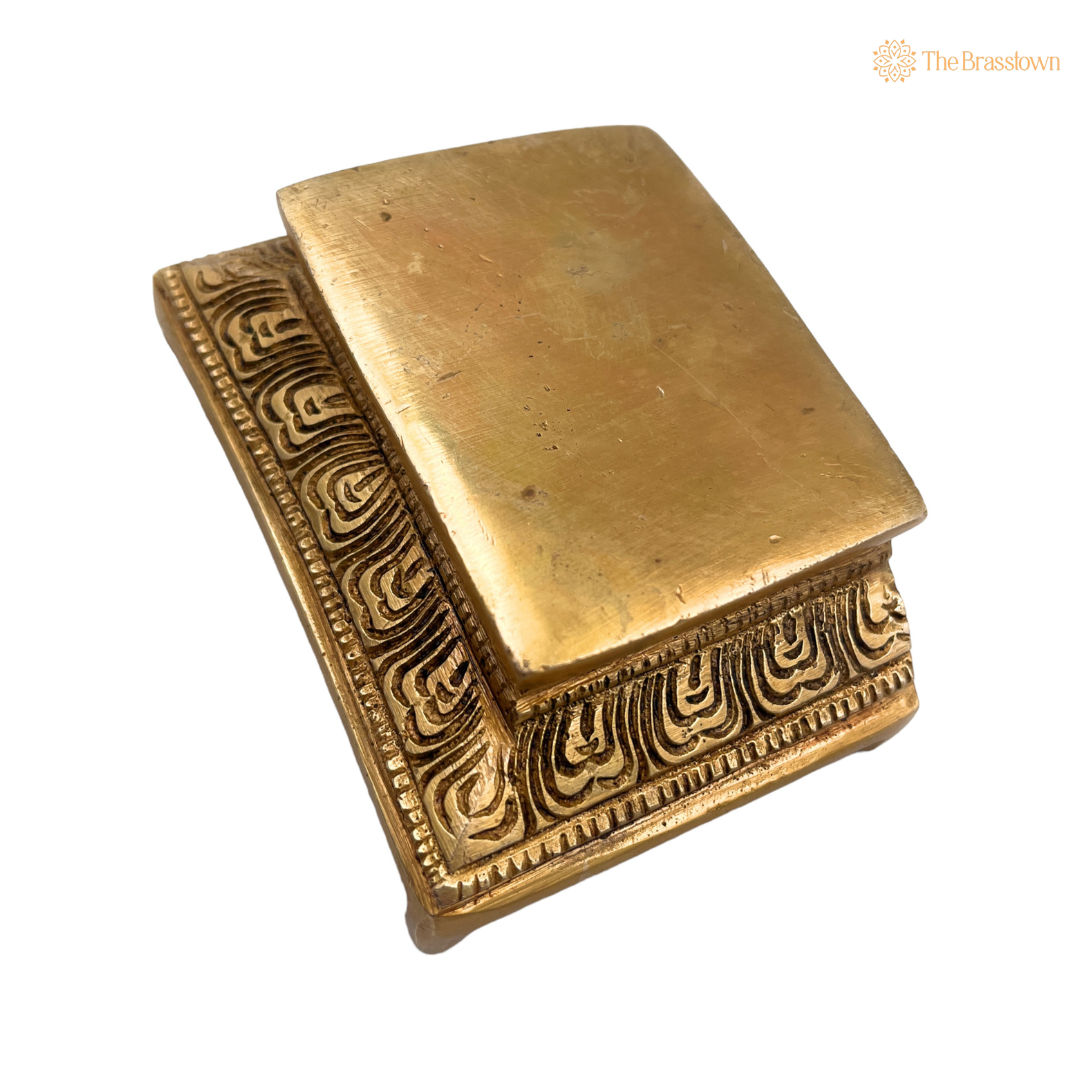 Intricately Designed Brass Pedestal Stand 1 Inch
