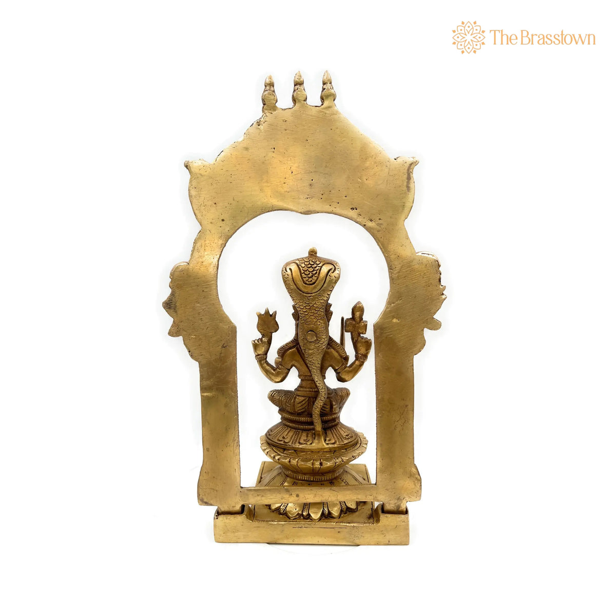 Brass Mariamman Idol – Handcrafted Mariyamma Vigraham, Samayapuram Muthu Mariamman Statue, Renuka Yellamma Devi Murti 12 Inch 4