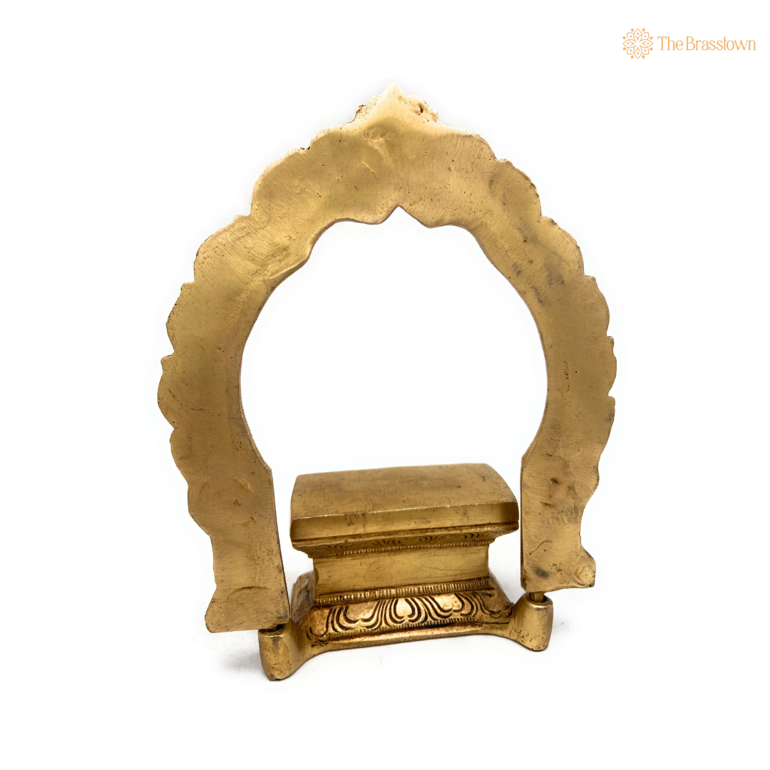 Ornate Brass Arch for Deity Display 8 Inch