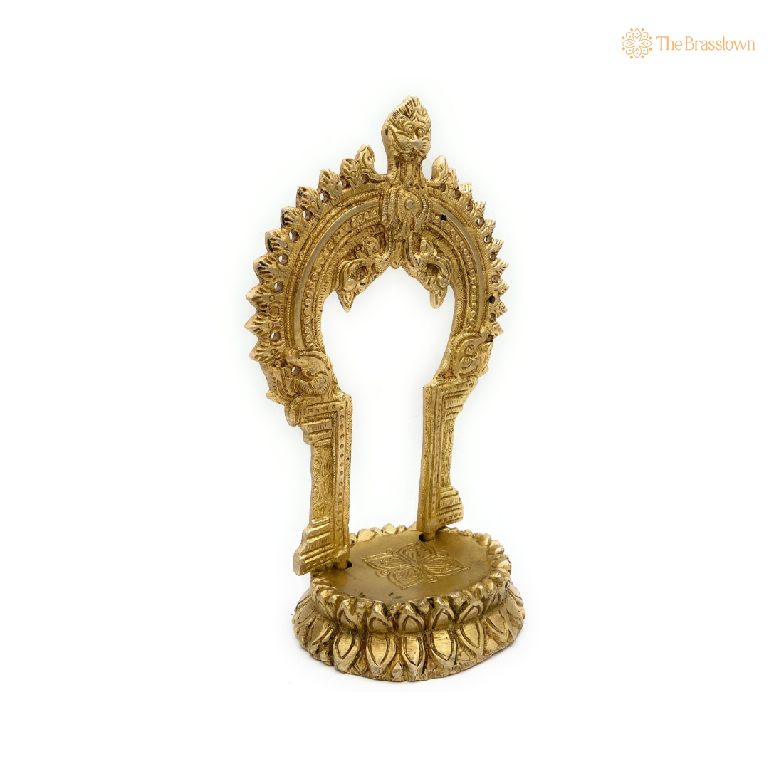 Ornate Brass Arch for Deity Idol 8 Inch