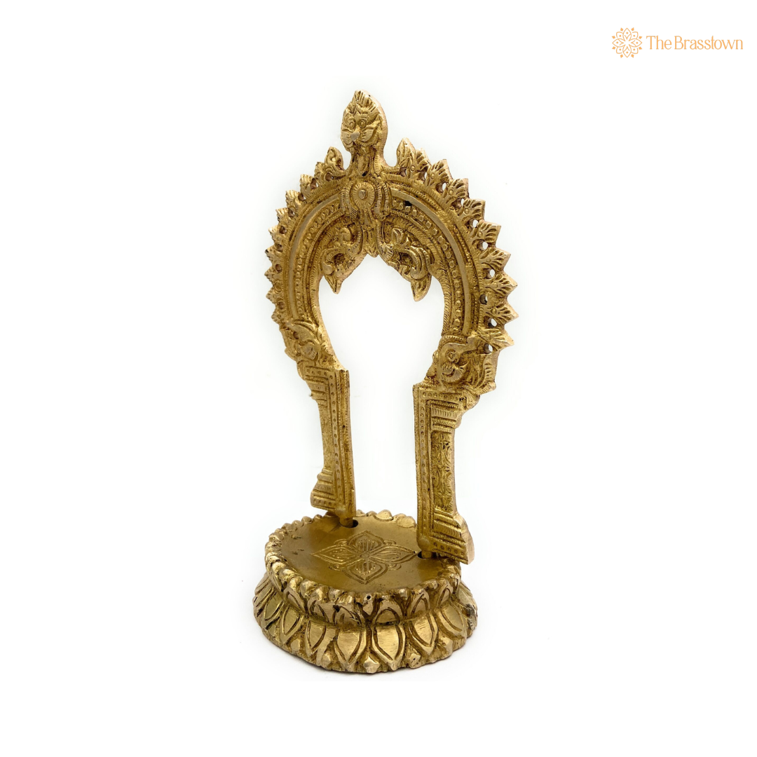 Ornate Brass Arch for Deity Idol 8 Inch