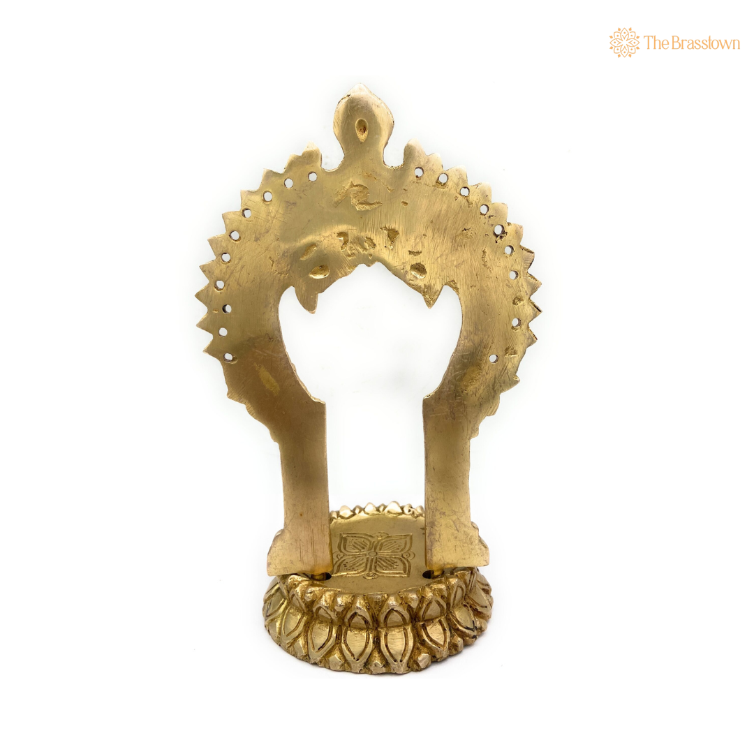 Ornate Brass Arch for Deity Idol 8 Inch