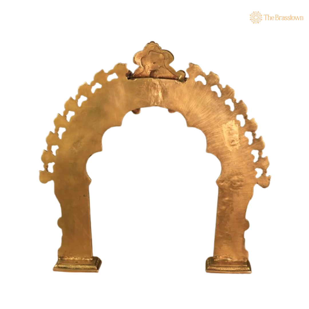 Ornate Brass Temple Arch Frame 18 Inch