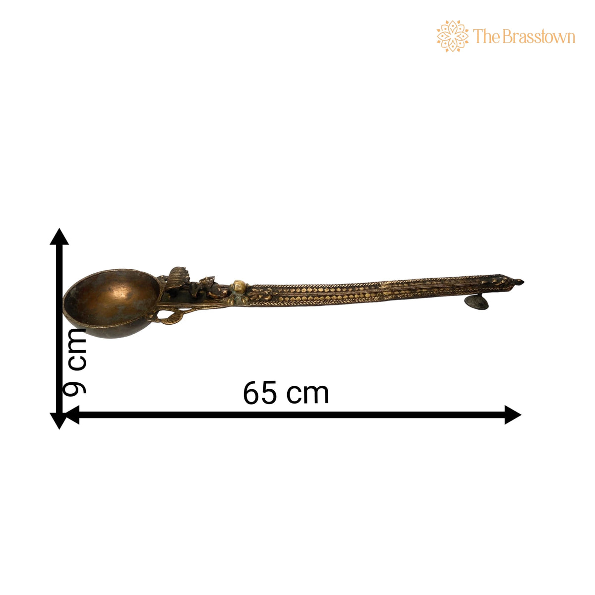 Brass Teertha Spoon – Handcrafted Achamani Spoon for Havan Rituals 3.5 Inch 3