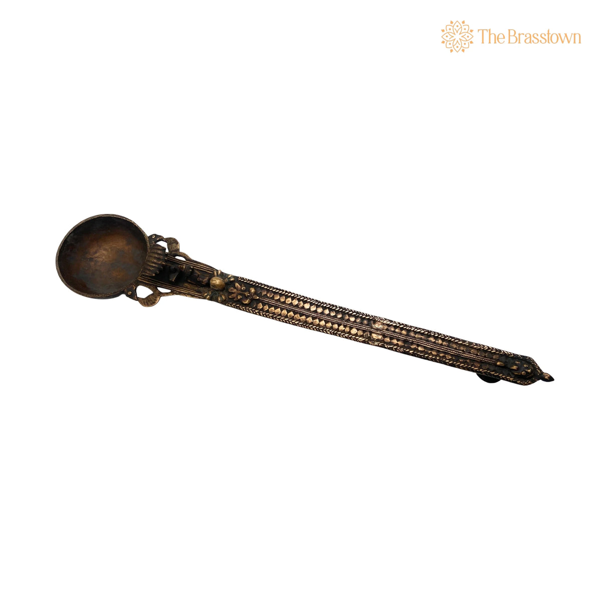 Brass Teertha Spoon – Handcrafted Achamani Spoon for Havan Rituals 3.5 Inch 4