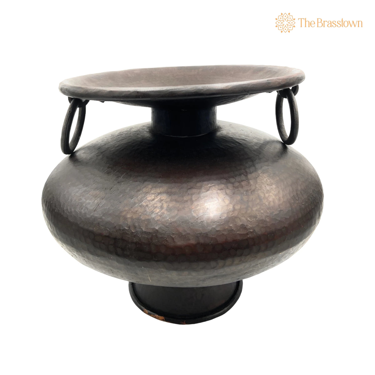 Brass Antique Big Planter Bowls – Handcrafted Décor Bowl, Pittal Ka Katora, Decorative 14 Inch 2